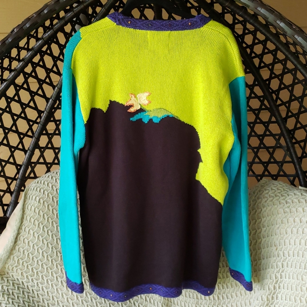 RARE 🦜 Parrot twinset sweater and tank - Storybook Knits - Picture 2 of 11